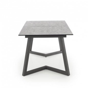 Фото1.Стол раскладной TIZIANO 160 (210) x90 Halmar светло-серый/темно-серый